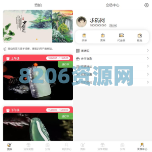 转拍闪拍系统微拍堂自动挂售转卖竞拍商城系统h5公众号app开发源码